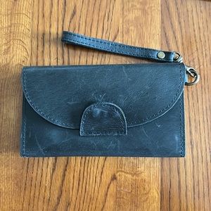 Able leather wristlet wallet/clutch.